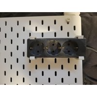 Zubehör Ikea Skadis - Steckdosen Halter von Fabrika3DDE