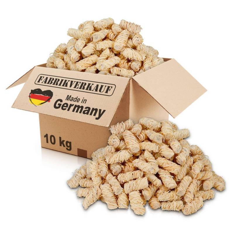 Fabrikverkauf Grillanzünder FABRIKVERKAUF Öko-Anzündwolle, Kaminanzünder, Grillanzünder, 10 kg,  NACHHALTIGKEIT 100% - Holz aus nachhaltigen Quellen von Fabrikverkauf