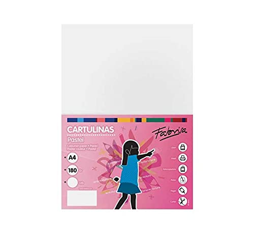 Fabrisa - Confezione da 50 fogli di cartoncino, formato A4, colore: Bianco Fabrisa - Confezione da 50 fogli di cartoncino, formato A4, colore: Bianco von Fabrisa