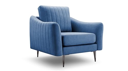 Fabryka Mebli Idźczak Freistehender Sessel Cori Couch Eleganter Sessel Loungesessel Einzelsessel Wohnzimmer, Gästezimmer Modern Design (Cori Cloud 74) von Fabryka Mebli Idźczak