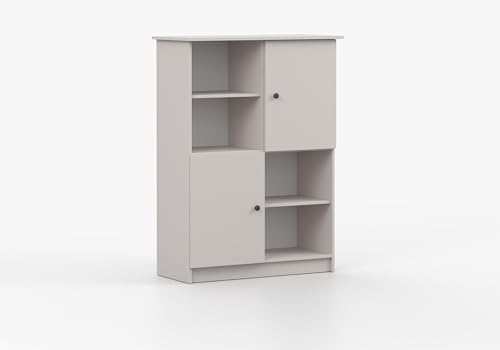 Fabryka Mebli Idźczak Regal mit Zwei Drehtüren 95cm Olaf II Kaschmir - Wohnzimmerregal - Aufbewahrungsregal - die perfekte Kombination aus Eleganz und Funktionalität - Griff Anthrazit Fabryka Mebli Idźczak Regal mit Zwei Drehtüren 95cm Olaf II Kaschmir - Wohnzimmerregal - Aufbewahrungsregal - die perfekte Kombination aus Eleganz und Funktionalität - Griff Anthrazit von Fabryka Mebli Idźczak
