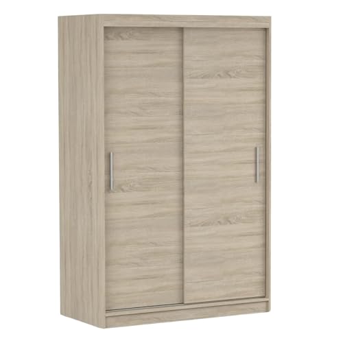Fabryka Mebli Idźczak Kleiderschrank, Wohnzimmerschrank - Sonoma Schwebetürenschrank, Schlafzimmerschrank - ‎61 x 120 x 200 cm - Schrank für Schlafzimmer, Wohnzimmer, Garderobe, modern von Fabryka Mebli Idźczak