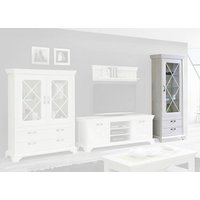 Standvitrine  weiß Pinie Nachbildung B/H/T: ca. 78x210x48 cm von XXXL