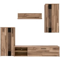 Wohnwand  Stabeiche Nachbildung B/H/T: ca. 213x184x41 cm von XXXL