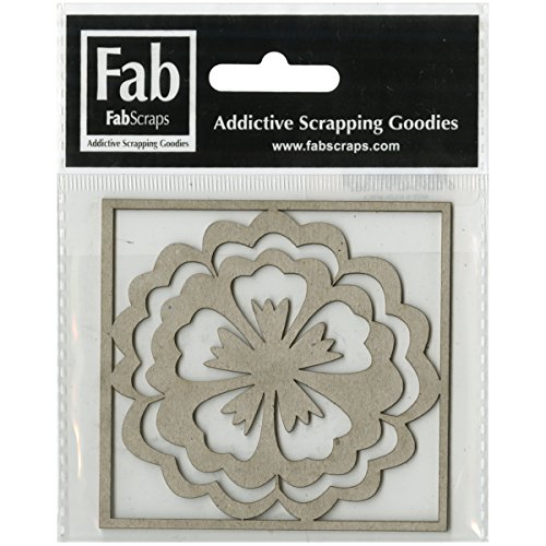 Fabscraps Kaleidoskop gestanzt Spanplatten Form Blume von Fabscraps