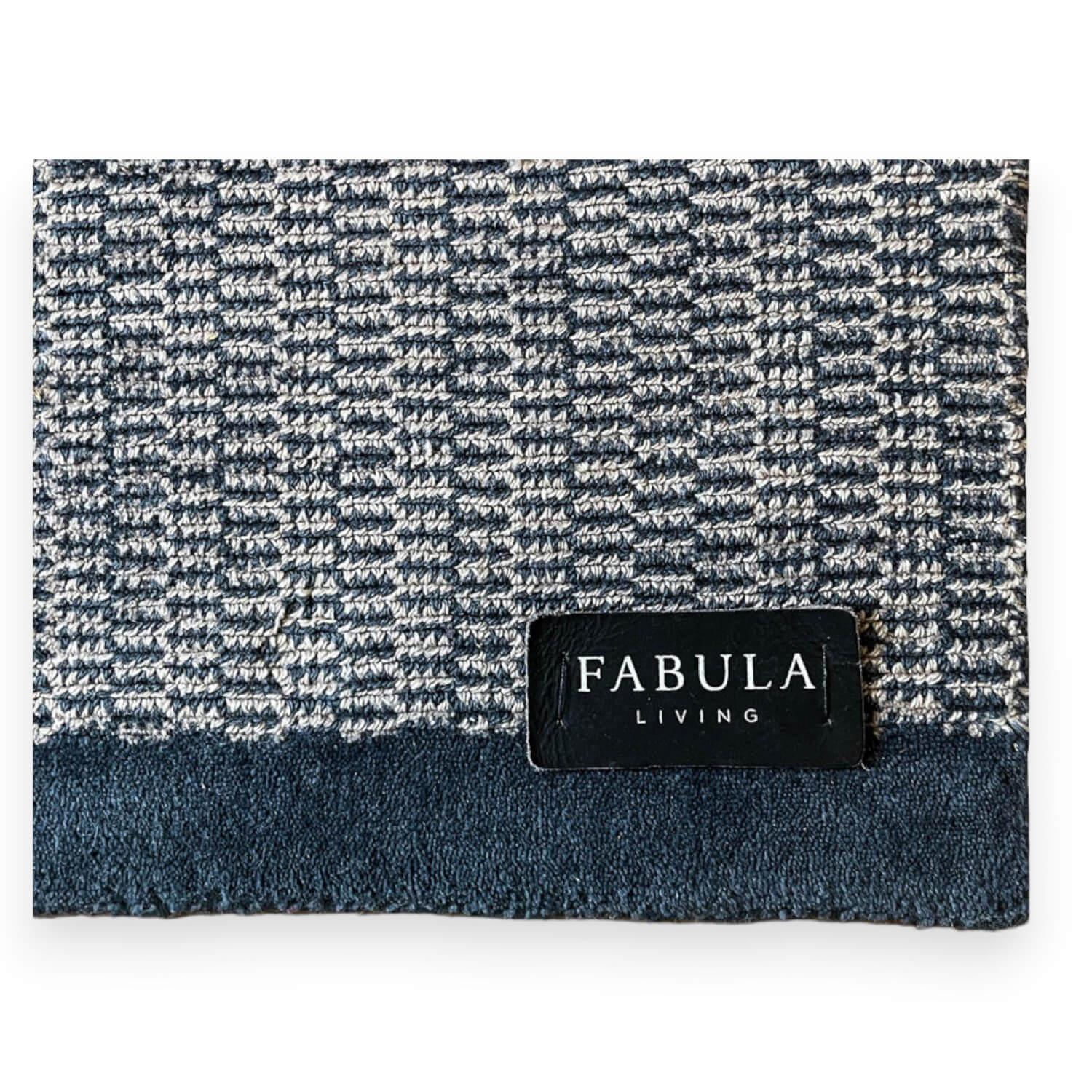 Teppich Gro Neuseeländischer Wolle Auf Baumwollkette Petrol Beige von Fabula Living