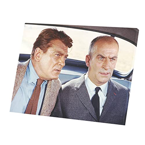 Druck auf Leinwand Foto von Star Berühmte Louis De Funès Schauspieler Alt Französisch Kino Original 1 Fantomas (53 cm x 40 cm) von Fabulous