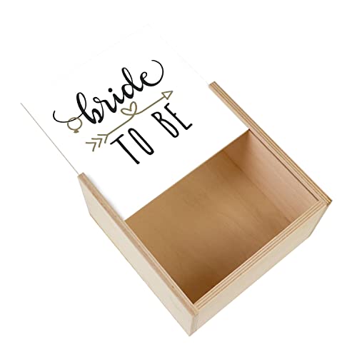 Fabulous Box aus Holz – Bride To Be Future Braut Braut (11 x 11 x 3,5 cm) von Fabulous