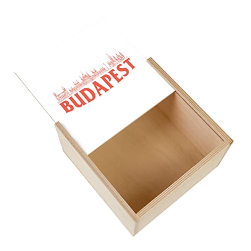 Fabulous Box aus Holz – Budapest Minimalist Reise Ungarn Tourismus (11 x 11 x 3,5 cm) von Fabulous