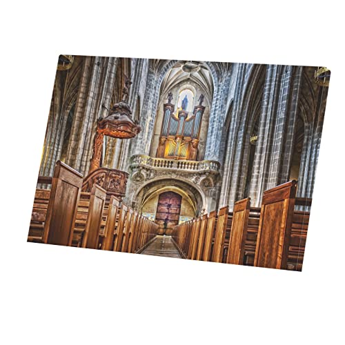 Fabulous Druck auf Leinwand Paris Kirche Kathedrale Orgel Bauwesen Mittelalter (45 cm x 30 cm) von Fabulous