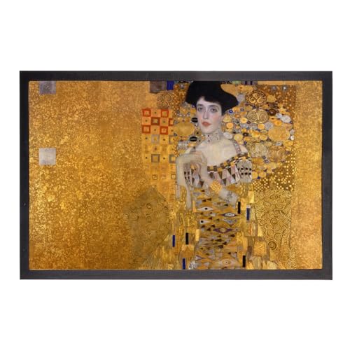 Fabulous Fußmatte Gustav Klimt Porträt von Adèle Bloch Bauer I Kunst Vintage Original Gold – Maße: 60 x 40 cm von Fabulous