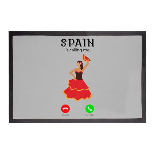Fabulous Fußmatte Spain is Calling Me Dance Flamenco Kultur, Grau, Maße: 75 x 50 cm Fabulous Fußmatte Spain is Calling Me Dance Flamenco Kultur, Grau, Maße: 75 x 50 cm von Fabulous