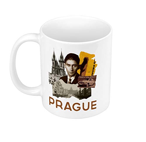 Fabulous Keramische Becher 325ml Prague Vintage Collage Reisen Tschechische Republik Postkarte von Fabulous