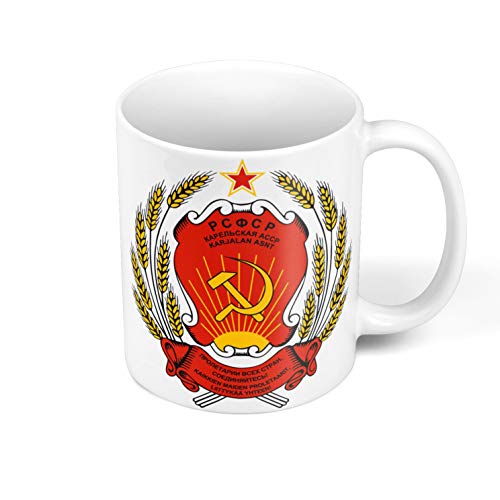 Fabulous Keramische Becher 325ml Wappen Kommunistische Partei UdSSR Russland Vintage Fabulous Keramische Becher 325ml Wappen Kommunistische Partei UdSSR Russland Vintage von Fabulous