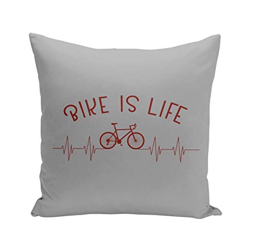 Fabulous Kissen Kissenbezug 40x40 cm Bike is Life Fahrrad Radfahren Mountainbike Stadt Rennen von Fabulous