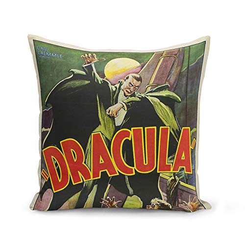 Fabulous Kissen Kissenbezug 40x40 cm Dracula Poster Vintage Film Hollywood Art Deco 30's von Fabulous