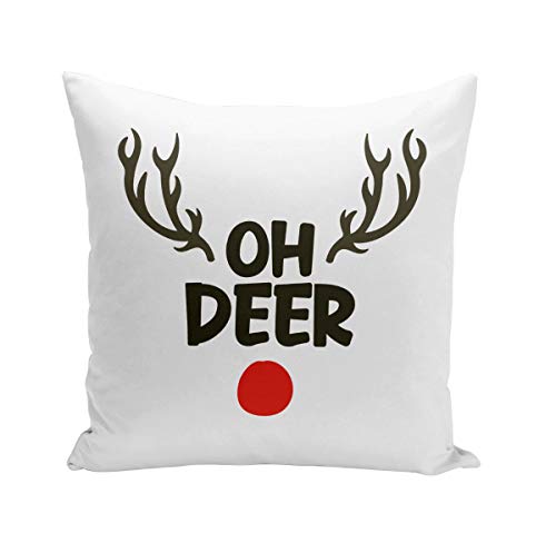 Fabulous Kissen Kissenbezug 40x40 cm Oh Deer Rentier Weihnachten Winter Geschenk des Weihnachtsmanns von Fabulous