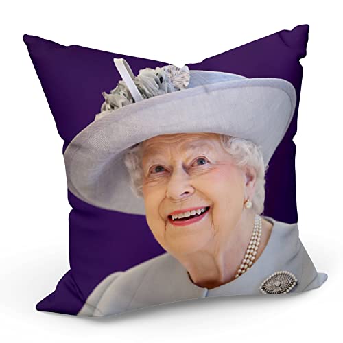 Fabulous Kissen Kissenbezug 40x40 cm Queen Elizabeth II Kleidung Grau Königin von England von Fabulous