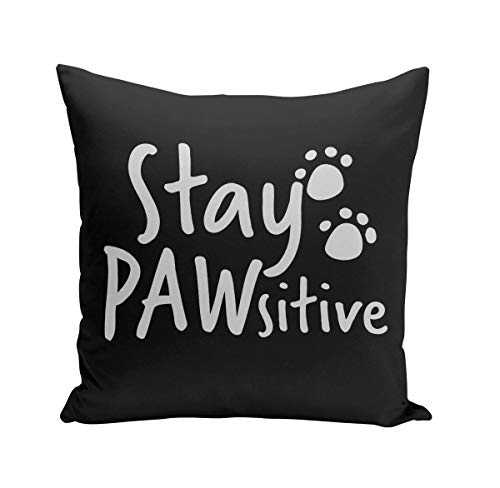 Fabulous Kissen Kissenbezug 40x40 cm Stay Pawsitive Katze Hund Haustiere von Fabulous