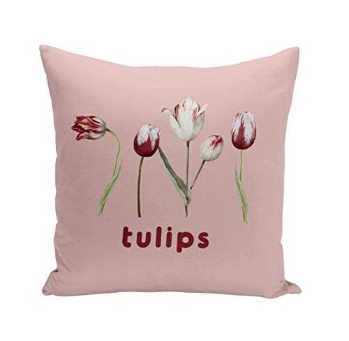 Fabulous Kissen Kissenbezug 40x40 cm Tulpen Blumen Minimalistisch Schick Garten Liebe von Fabulous