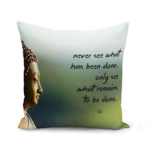 Fabulous Kissen Kissenbezug 40x40 cm to Be Done Inspirierendes Zitat Englisch Buddha Wellness Buddhismus von Fabulous