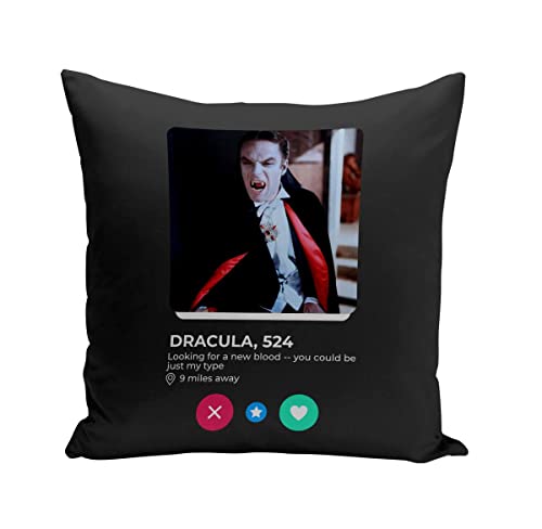 Fabulous Kissen mit Kissenbezug 40x40 cm Dracula Vampir Film Soziales Netzwerk Begegnung Liebe von Fabulous