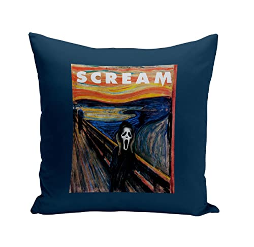 Fabulous Kissen mit Kissenbezug 40x40 cm Scream Ghostface Munch Parodie Film Malerei Kunst von Fabulous