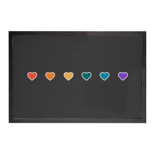 Fabulous LGBTQ+ Fußmatte schwarz – Herz in Regenbogen LGBTQ + Gay Lesbian Pride – Maße: 60 x 40 cm Fabulous LGBTQ+ Fußmatte schwarz – Herz in Regenbogen LGBTQ + Gay Lesbian Pride – Maße: 60 x 40 cm von Fabulous
