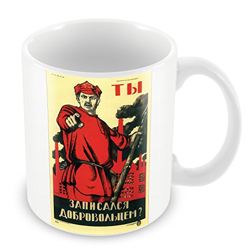 Fabulous Mug Genosse Kommunist Red Vintage Poster von Fabulous