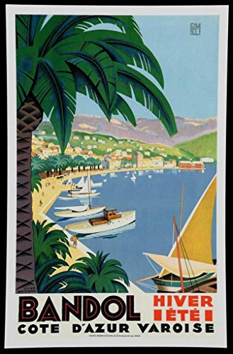 Fabulous Poster Plakat Bandol Französische Riviera Poster Vintage Reisen Art Deco 30's Fabulous Poster Plakat Bandol Französische Riviera Poster Vintage Reisen Art Deco 30's von Fabulous