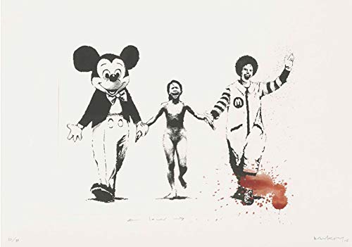 Fabulous Poster Plakat Banksy Napalm Mickey Ronald Vietnam von Fabulous