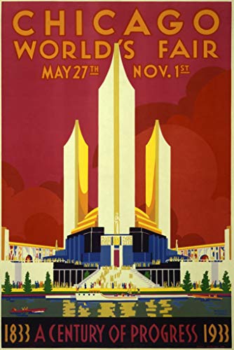 Fabulous Poster Plakat Chicago Weltausstellung Art Deco Altes Poster Vintage 1933 Fabulous Poster Plakat Chicago Weltausstellung Art Deco Altes Poster Vintage 1933 von Fabulous
