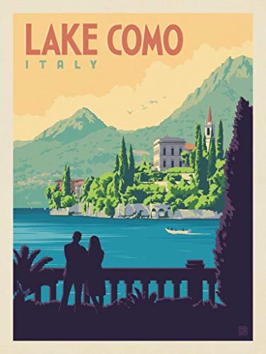 Fabulous Poster Plakat Comer See Italien Poster Vintage Reisen Art Deco 30's von Fabulous