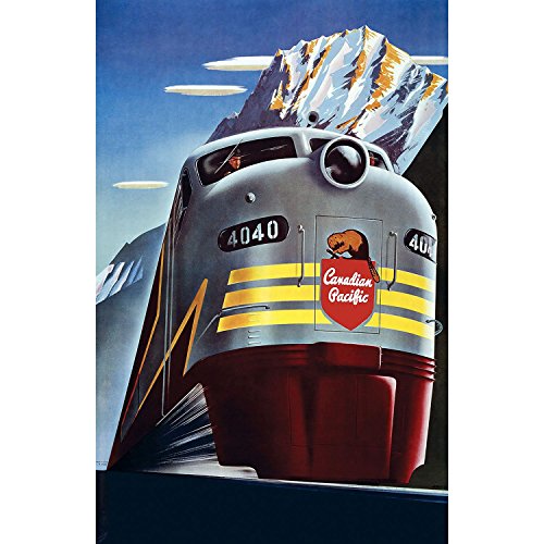 Fabulous Poster Plakat Mit Canadian Pacific Railway Beaver Reise Retro Vintage Poster Plakat(42cmx65cm) von Fabulous