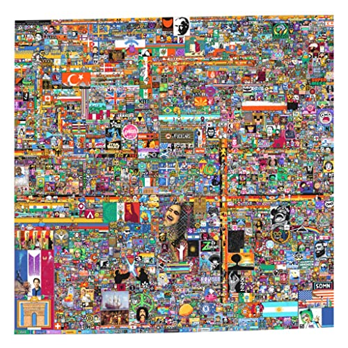 Fabulous Poster Plakat Pixel War 2022 r/place Pixel Art Soziale Netzwerke Meme Internet Geek von Fabulous