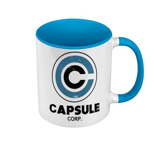 Kaffeebecher in Premiumqualität, Blau – Capsule Corp. Geek Games Video Serie Film – Tasse mit Henkel und farbigem Innenfutter von Fabulous