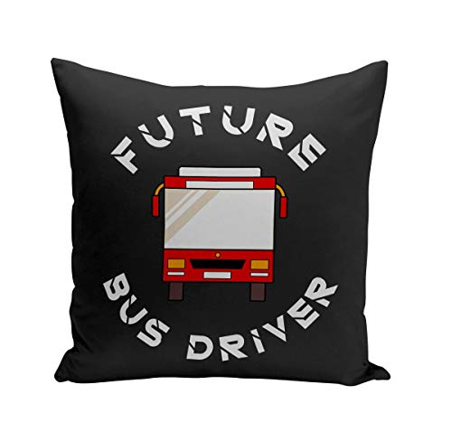 Kissen mit Kissenbezug 40x40 cm Future Bus Driver Busfahrer Beruf Leidenschaft von Fabulous