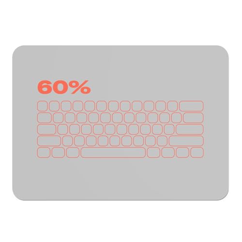 Platzsets mit weicher Unterseite aus Kork, graue Platzdeckchen – MKB 60 Mechanical Keyboard Keycaps Geek Techy Mech Keys Computer – Großes Format 39,5 x 28,5 cm, 4 Stück Platzsets mit weicher Unterseite aus Kork, graue Platzdeckchen – MKB 60 Mechanical Keyboard Keycaps Geek Techy Mech Keys Computer – Großes Format 39,5 x 28,5 cm, 4 Stück von Fabulous