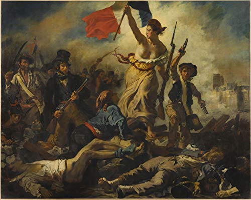Fabulous Poster Plakat Eugene Delacroix Die Freiheit führt das Volk Revolution von Fabulous