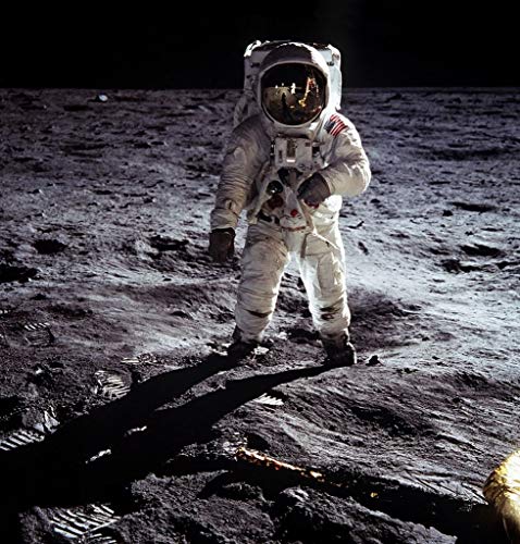Fabulous Poster Plakat Neil Armstrong Erster Schritt auf dem Mond Klassisches Foto von Fabulous