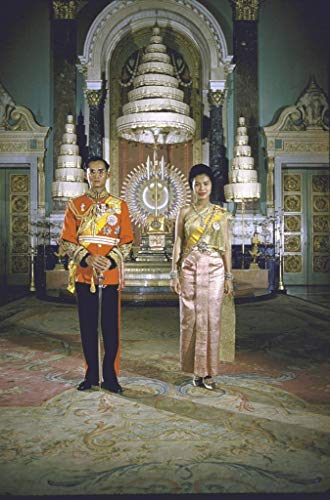 Poster Plakat Rama IX Königlich Thailändische Familie 1960 Vintage Photo Asien von Fabulous