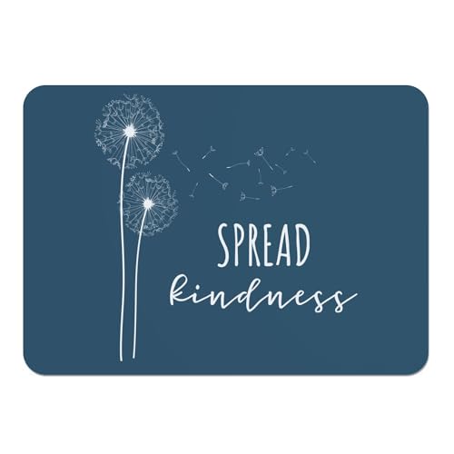 Spread Kindness Platzsets mit Kork-Unterseite, Blau, 4 Stück, 39,5 x 28,5 cm von Fabulous