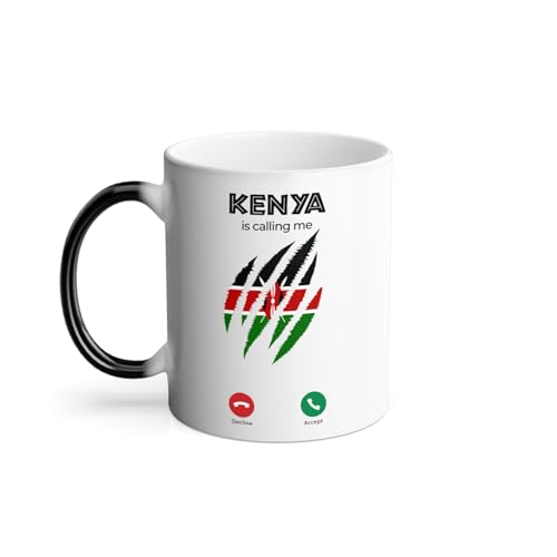 Thermoreagierende Tasse Magische Tasse – Kenya Is Calling Me Flag Claws Travel – 325 ml Thermoreagierende Tasse Magische Tasse – Kenya Is Calling Me Flag Claws Travel – 325 ml von Fabulous