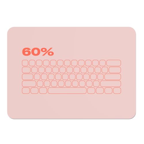 Tischset mit Unterseite aus Gummi, Rosa – MKB 60 Mechanical Keyboard Keycaps Geek Techy Mech Keys Computer – Großes Format 39,5 x 28,5 cm Tischset mit Unterseite aus Gummi, Rosa – MKB 60 Mechanical Keyboard Keycaps Geek Techy Mech Keys Computer – Großes Format 39,5 x 28,5 cm von Fabulous
