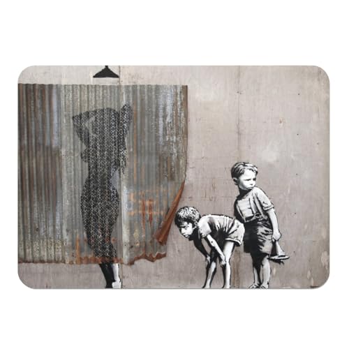 Tischsets, weiche Unterseite aus Kork, Banksy Voyeur Kinder, Street Art, Graffiti, groß, 39,5 x 28,5 cm, 4 Stück Tischsets, weiche Unterseite aus Kork, Banksy Voyeur Kinder, Street Art, Graffiti, groß, 39,5 x 28,5 cm, 4 Stück von Fabulous