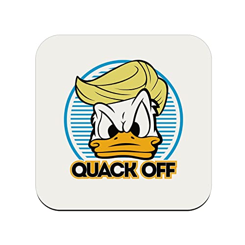 Untersetzer aus Kork – Donald Trump – Quack Off Parodie Film Präsident Anime – 1 Einheit (95 x 95 mm) von Fabulous