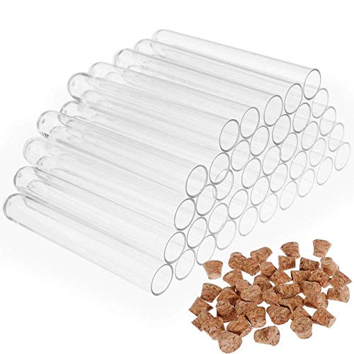 Faburo 40 Stück Reagenzgläser Hartplastik,Klar Plastik Reagenzgläser 75 x 12 mm,5 ml von Faburo