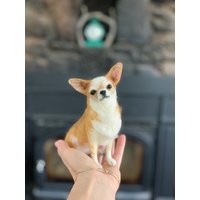 Mittelgroße Benutzerdefinierte Gefilzte Hundeskulptur/Replik Hundeportrait Mittelgroße Benutzerdefinierte Gefilzte Hundeskulptur/Replik Hundeportrait von FacciDesigns