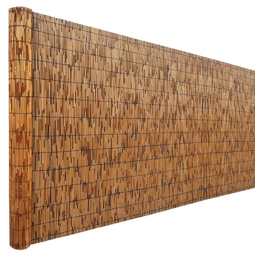 Bambuszaun Sichtschutzzaun 50 60 70 80 90 100 110 120 130 140 150 160 170cm Hoch Natürlicher Schilfrohr Gartenzaun Für Hinterhof Innen-/Außenbereich Terrasse Veranda (Size : H70xL300cm) von FaccioneerZ