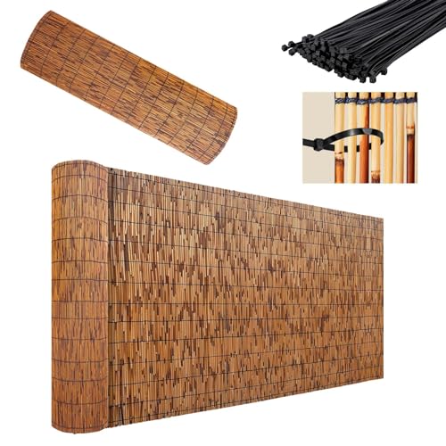 FaccioneerZ Natürlicher Schilfrohrzaun 50 60 70 80 90 100 110 120 130 140 150 160cm Hoch Bambuszaun Atmungsaktiv/Wasserdicht Dekorative Zäune Für Garten Balkon Außen Hinterhof Patio Zaun FaccioneerZ Natürlicher Schilfrohrzaun 50 60 70 80 90 100 110 120 130 140 150 160cm Hoch Bambuszaun Atmungsaktiv/Wasserdicht Dekorative Zäune Für Garten Balkon Außen Hinterhof Patio Zaun von FaccioneerZ